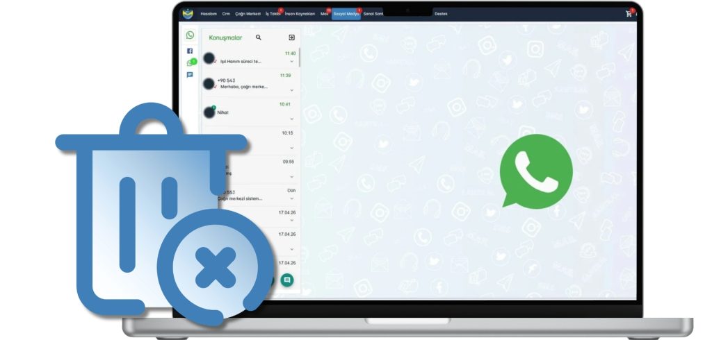 MobiKoB Whatsapp Entegrasyonu Mesaj Silme Engeli